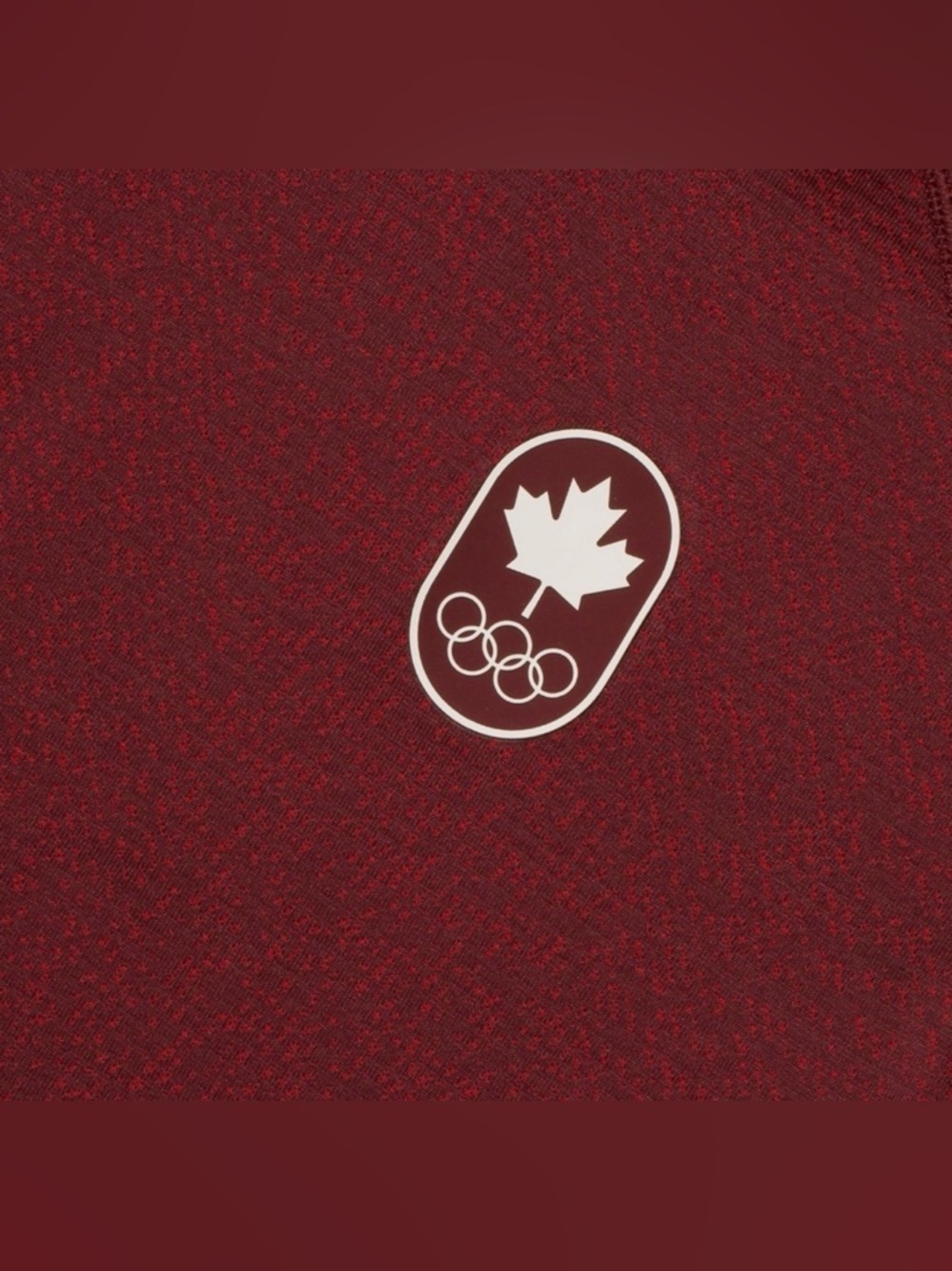 Lululemon Team Canada Swiftly Tech Half Zip 2.0 in Storm Surge Red Merlot - Picture 2 of 9